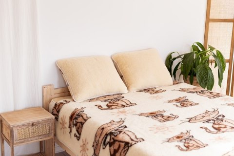 Komplet wełniany merynos - kołdra 220x200 - 2 poduszki 50x60 - prześcieradło wełniane 220x200 - Kotki beżowy brązowy Wyroby reha Komplet wełniany merynos - kołdra 220x200 - 2 poduszki 50x60 - prześcieradło wełniane 220x200 - Kotki beżowy brązowy Wyroby reha