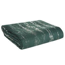 Narzuta dekoracyjna 170x210 Blink 1 zielona ciemna srebrna D91