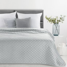 Narzuta dekoracyjna 200x220 Sofia 4 srebrna welurowa Eurofirany