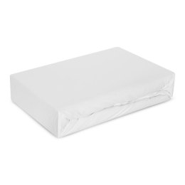 Prześcieradło z mikrofibry 140x200 Soft białe jednobarwne z gumką
