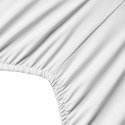 Prześcieradło z mikrofibry 140x200 Soft białe jednobarwne z gumką Prześcieradło z mikrofibry 140x200 Soft białe jednobarwne z gumką
