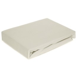 Prześcieradło z mikrofibry 140x200 Soft kremowe jednobarwne z gumką