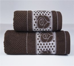 Ręcznik Dotti 50x90 esspresso brązowy 420 g/m2 frotte Greno