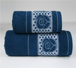 Ręcznik Dotti 50x90 granatowy 420 g/m2 frotte Greno