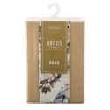 Obrus + bieżnik 140x260+33x260 Anita 5 beżowy zdobiony wzorem liści Eurofirany Obrus + bieżnik 140x260+33x260 Anita 5 beżowy zdobiony wzorem liści Eurofirany