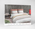 Pościel bawełniana 140x200 beżowa ceglasta pasy 5110 A z jedną poszewką Bawełna 32 Pościel bawełniana 140x200 beżowa ceglasta pasy 5110 A z jedną poszewką Bawełna 32