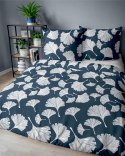 Pościel bawełniana 160x200 granatowa biała iście miłorzębu 5106 A Bawełna 32 Pościel bawełniana 160x200 granatowa biała iście miłorzębu 5106 A Bawełna 32