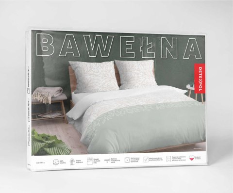 Pościel bawełniana 220x200 biała beżowa miętowa 5111 A Bawełna 32 Pościel bawełniana 220x200 biała beżowa miętowa 5111 A Bawełna 32