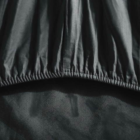 Prześcieradło satynowe z gumką 140x200 czarne jednobarwne na wysoki materac I24 Prześcieradło satynowe z gumką 140x200 czarne jednobarwne na wysoki materac I24