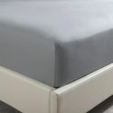 Prześcieradło satynowe z gumką 200x200 grafitowe jednobarwne na wysoki materac I24 Prześcieradło satynowe z gumką 200x200 grafitowe jednobarwne na wysoki materac I24