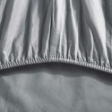 Prześcieradło satynowe z gumką 200x200 grafitowe jednobarwne na wysoki materac I24 Prześcieradło satynowe z gumką 200x200 grafitowe jednobarwne na wysoki materac I24