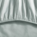 Prześcieradło satynowe z gumką 90x200 szałwiowe jednobarwne na wysoki materac I24 Prześcieradło satynowe z gumką 90x200 szałwiowe jednobarwne na wysoki materac I24