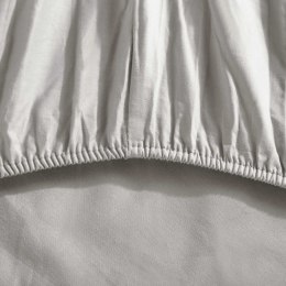 Prześcieradło satynowe z gumką 90x200 taupe jednobarwne na wysoki materac I24
