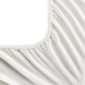Prześcieradło z mikrofibry 180x200 Flano kremowe na wysoki materac 30 cm Eurofirany Prześcieradło z mikrofibry 180x200 Flano kremowe na wysoki materac 30 cm Eurofirany