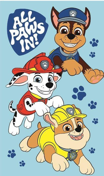 Ręczniczek do przedszkola 30x50 Paw Patrol Boys niebieski dziecięcy bawełniany JF24 Ręczniczek do przedszkola 30x50 Paw Patrol Boys niebieski dziecięcy bawełniany JF24