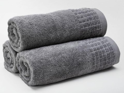 Ręcznik Larisa 50x100 stalowy 04 bawełniany 500g/m2 Ręcznik Larisa 50x100 stalowy 04 bawełniany 500g/m2