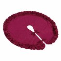 Dywanik pod choinkę 80 cm bordowy welurowy NL24 Dywanik pod choinkę 80 cm bordowy welurowy NL24