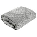Narzuta dekoracyjna 170x210 Ariel srebrna welurowa Eurofirany Narzuta dekoracyjna 170x210 Ariel srebrna welurowa Eurofirany