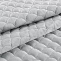 Narzuta dekoracyjna 170x210 Ariel srebrna welurowa Eurofirany Narzuta dekoracyjna 170x210 Ariel srebrna welurowa Eurofirany