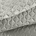 Narzuta dekoracyjna 170x210 Dimon srebrna ciemna geometryczna welurowa Eurofirany Narzuta dekoracyjna 170x210 Dimon srebrna ciemna geometryczna welurowa Eurofirany