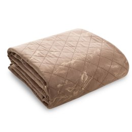 Narzuta dekoracyjna 170x210 Luiz 6 beżowa ciemna złota welurowa geometryczna