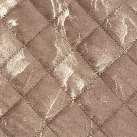 Narzuta dekoracyjna 170x210 Luiz 6 beżowa ciemna złota welurowa geometryczna Narzuta dekoracyjna 170x210 Luiz 6 beżowa ciemna złota welurowa geometryczna