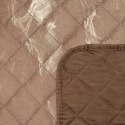 Narzuta dekoracyjna 170x210 Luiz 6 beżowa ciemna złota welurowa geometryczna Narzuta dekoracyjna 170x210 Luiz 6 beżowa ciemna złota welurowa geometryczna