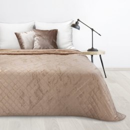 Narzuta dekoracyjna 170x210 Luiz 6 beżowa złota welurowa geometryczna