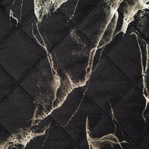 Narzuta dekoracyjna 170x210 Luiz 6 czarna złota welurowa geometryczna Narzuta dekoracyjna 170x210 Luiz 6 czarna złota welurowa geometryczna