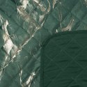 Narzuta dekoracyjna 170x210 Luiz 6 zielona ciemna złota welurowa geometryczna Narzuta dekoracyjna 170x210 Luiz 6 zielona ciemna złota welurowa geometryczna