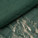 Narzuta dekoracyjna 170x210 Luiz 6 zielona ciemna złota welurowa geometryczna Narzuta dekoracyjna 170x210 Luiz 6 zielona ciemna złota welurowa geometryczna