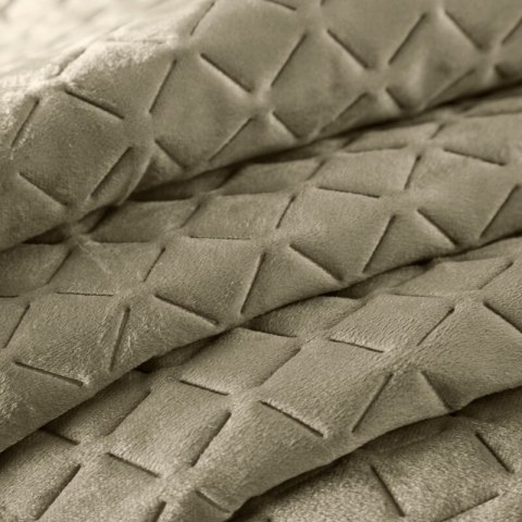 Narzuta dekoracyjna 200x220 Dimon beżowa ciemna geometryczna welurowa Eurofirany Narzuta dekoracyjna 200x220 Dimon beżowa ciemna geometryczna welurowa Eurofirany