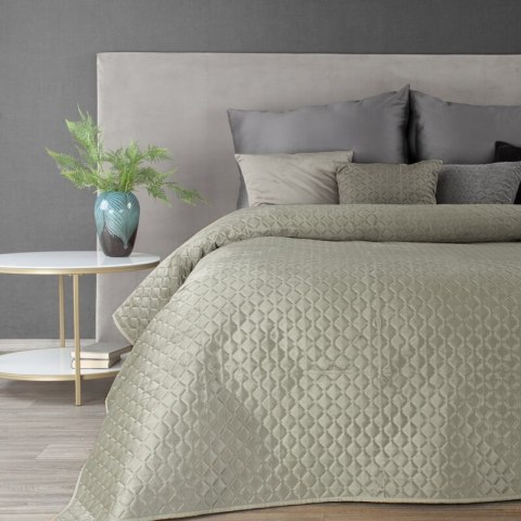 Narzuta dekoracyjna 70x160 Dimon na fotel srebrna geometryczna welurowa Eurofirany Narzuta dekoracyjna 70x160 Dimon na fotel srebrna geometryczna welurowa Eurofirany