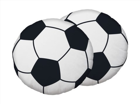 Poduszka dekoracyjna 35 cm Football piłka biała czarna kształtka przytulanka Poduszka dekoracyjna 35 cm Football piłka biała czarna kształtka przytulanka
