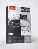 Pościel bawełniana 160x200 czarna biała Mój Królewicz Moja Królewna 5288 A Holland 52 Pościel bawełniana 160x200 czarna biała Mój Królewicz Moja Królewna 5288 A Holland 52