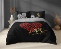 Pościel bawełniana 160x200 czarna czerwona biała On i Ona Miłość Love 5291 A Holland 52 Pościel bawełniana 160x200 czarna czerwona biała On i Ona Miłość Love 5291 A Holland 52