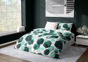 Pościel satynowa 160x200 Milargo Verde 009 zielona szara geometria Faro Pościel satynowa 160x200 Milargo Verde 009 zielona szara geometria Faro