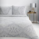 Pościel welurowa 220x200 Flano 5 srebrna szara ornamenty Eurofirany Pościel welurowa 220x200 Flano 5 srebrna szara ornamenty Eurofirany