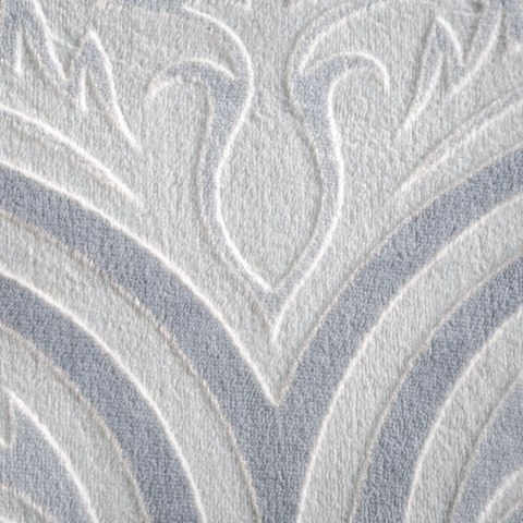Pościel welurowa 220x200 Flano 5 srebrna szara ornamenty Eurofirany Pościel welurowa 220x200 Flano 5 srebrna szara ornamenty Eurofirany