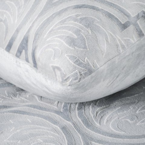 Pościel welurowa 220x200 Flano 5 srebrna szara ornamenty Eurofirany Pościel welurowa 220x200 Flano 5 srebrna szara ornamenty Eurofirany
