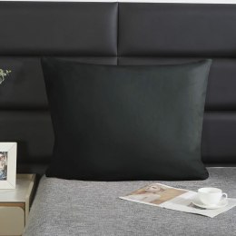 Poszewka satynowa 70x80 czarna jednobarwna I24