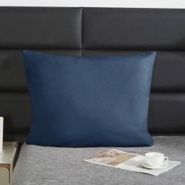 Poszewka satynowa 70x80 granatowa jednobarwna I24