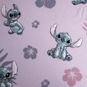 Prześcieradło bawełniane z gumką 90x200 Lilo and Stitch różowe dla dzieci JF24 Prześcieradło bawełniane z gumką 90x200 Lilo and Stitch różowe dla dzieci JF24