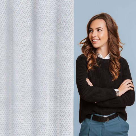 Firana 140x250 Cindy biała gotowa na przelotkach Eurofirany Firana 140x250 Cindy biała gotowa na przelotkach Eurofirany