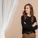Firana 140x270 Larisa biała gotowa na taśmie + troczek Eurofirany Firana 140x270 Larisa biała gotowa na taśmie + troczek Eurofirany