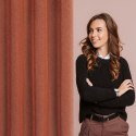 Zasłona 140x250 Angelica ruda gotowa na przelotkach Eurofirany Zasłona 140x250 Angelica ruda gotowa na przelotkach Eurofirany