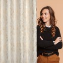 Zasłona 140x250 Elise biała szampańska gotowa na przelotkach Eurofirany Zasłona 140x250 Elise biała szampańska gotowa na przelotkach Eurofirany