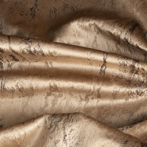 Zasłona 140x250 Kornelia miodowa z błyszczącym nadrukiem gotowa na przelotkach Eurofirany Zasłona 140x250 Kornelia miodowa z błyszczącym nadrukiem gotowa na przelotkach Eurofirany
