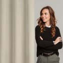 Zasłona 140x250 Nita beżowa gotowa na przelotkach Eurofirany Zasłona 140x250 Nita beżowa gotowa na przelotkach Eurofirany