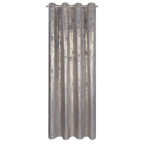 Zasłona 140x250 Renia stalowa złota welurowa gotowa na przelotkach Eurofirany Zasłona 140x250 Renia stalowa złota welurowa gotowa na przelotkach Eurofirany
